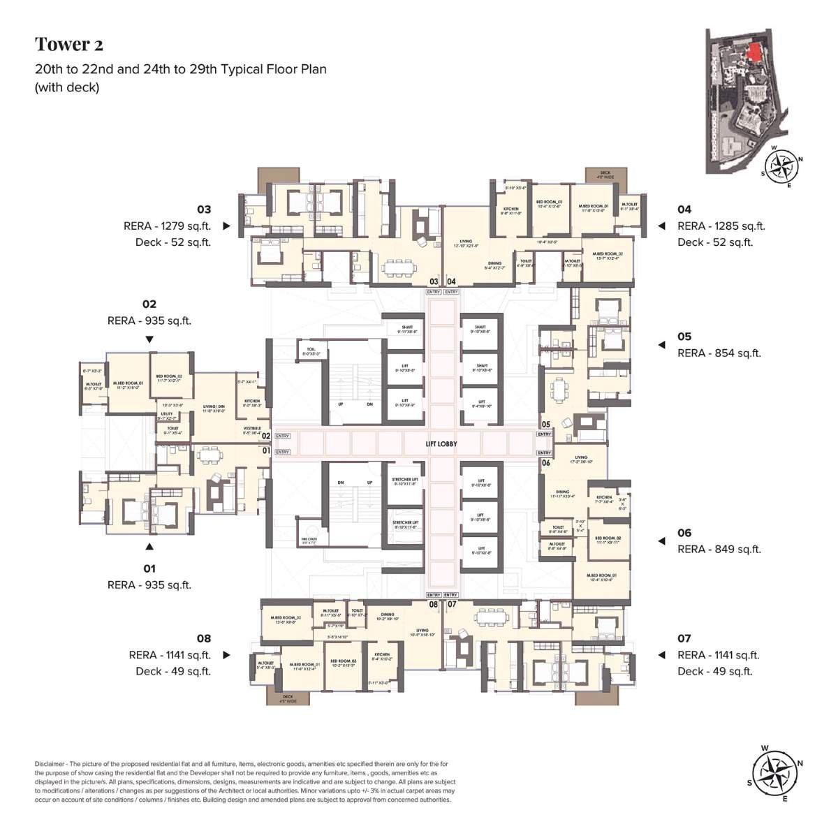 Monte-South-Floor-Plan-Tower-2-Pilatus-20th-to-22nd-24th-to-29th